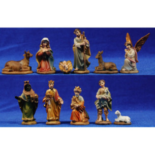 Nativity and kings and shepherd 7 cm resin