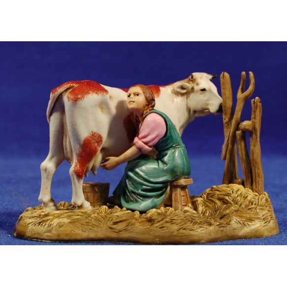 Muhgitrice della mucca 10 cm plastica Moranduzzo - Landi