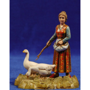 Pastora con ocas 10 cm plástico Moranduzzo - Landi estilo 700