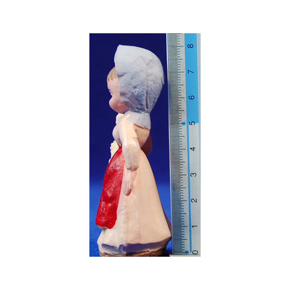 Pastora amb xai 8 cm plàstic modern Belenes Puig