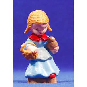 Pastora moderna amb gerra 8 cm plàstic Belenes Puig