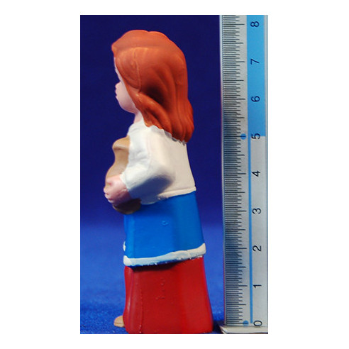 Pastora moderna amb gerres 8 cm plàstic Belenes Puig