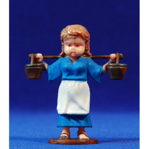 Pastora moderna con secchii 8 cm plastica Belenes Puig