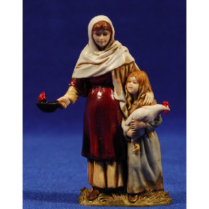 Woman emarased with girl 10 cm plastic Moranduzzo - Landi 700 ebraic