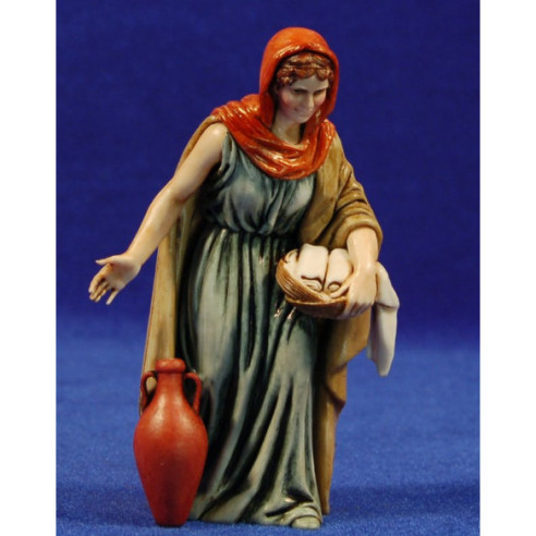 Pastora con ánfora 12-13  cm plástico Moranduzzo - Landi estilo ebraico