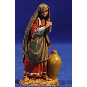 Pastora adorazione con anfora 6,5 cm plastica Moranduzzo - Landi stile arabo