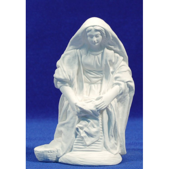 Non painted woman cleaning 18-20 cm chalk