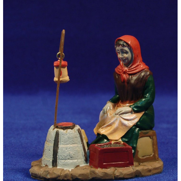 Pastora castañera 11 cm resina
