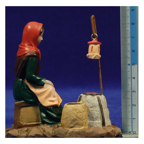Pastora castañera 11 cm resina