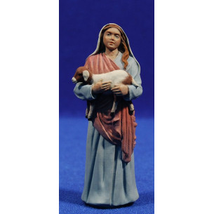 Shepherd with goath 12 cm resin Montserrat Ribes
