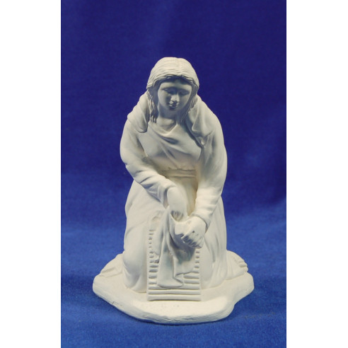 Pastora lavandera sin pintar 20 cm yeso
