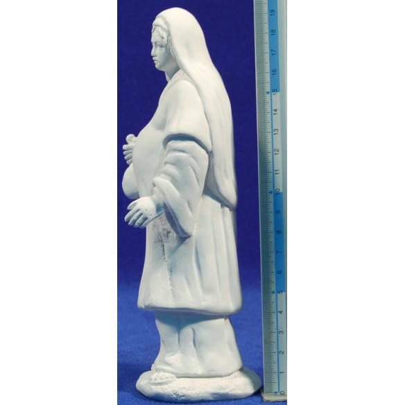 Pastora embarazada sin pintar 18-20 cm yeso