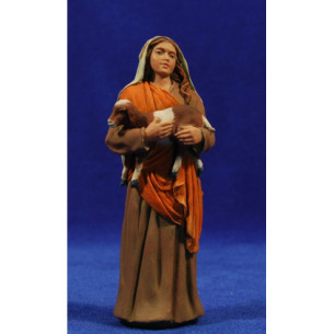 Pastora portant una cabra 15 cm resina Montserrat Ribes
