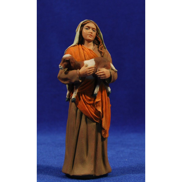 Pastora con cabra 15 cm resina Montserrat Ribes