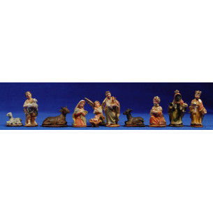 Natività con i re magi e pastore 5 cm resina