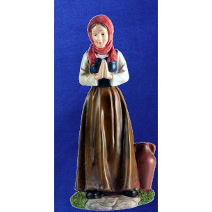 Pastora con jarra 25 cm resina