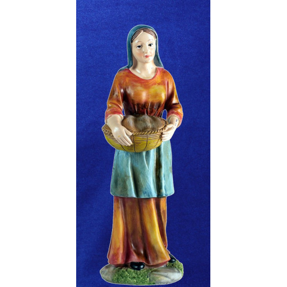 Pastora con cesto 25 resina