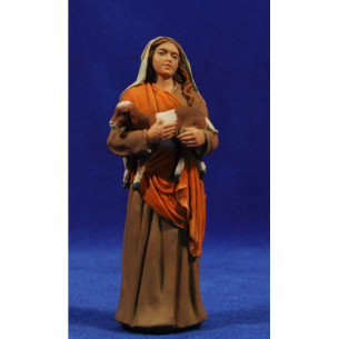 Shepherd with goath 15 cm resin Montserrat Ribes