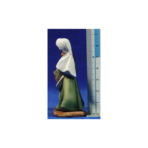 Woman with a goat 7 cm resin