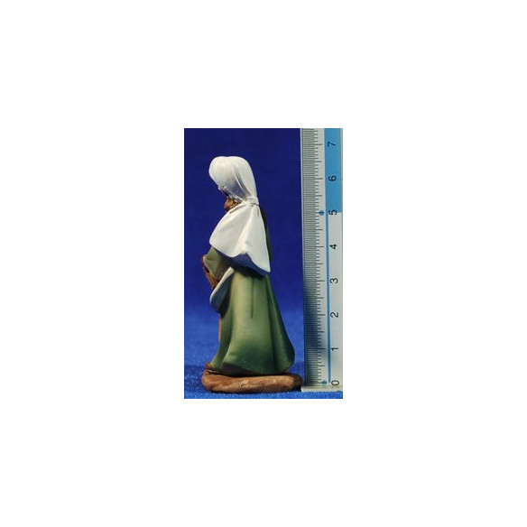 Woman with a goat 7 cm resin