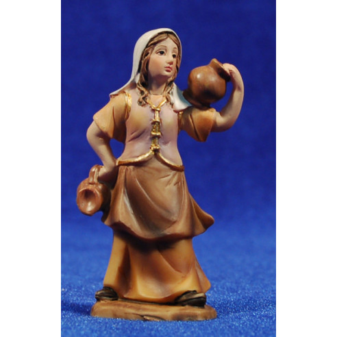 Pastora con jarras 7 cm resina