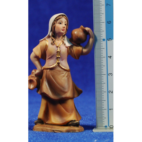 Pastora con jarras 7 cm resina