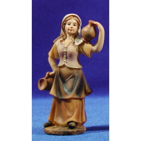 Pastora amb gerres 9 cm resina