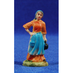 Woman with pottery 6 cm resin