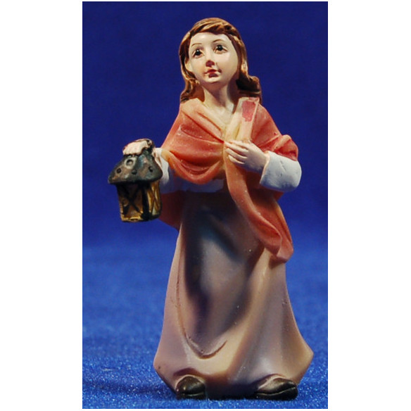 Pastora con linterna 7 cm resina