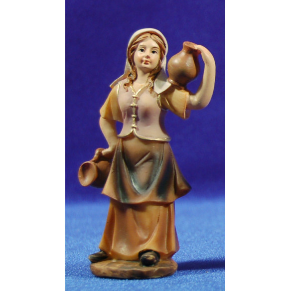 Pastora con jarras 9 cm resina