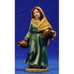 Pastora con brocche in mani 11 cm resina
