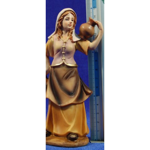 Pastora amb gerres 15 cm resina