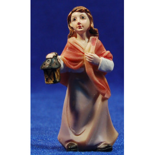 Pastora con linterna 7 cm resina