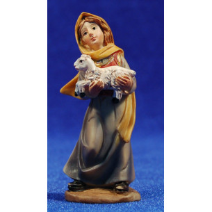 Pastora amb xaiet en braços 7 cm resina