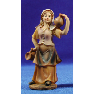 Pastora con jarras 9 cm resina