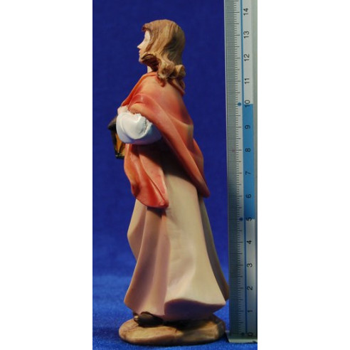 Woman with a lantern 15 cm resin