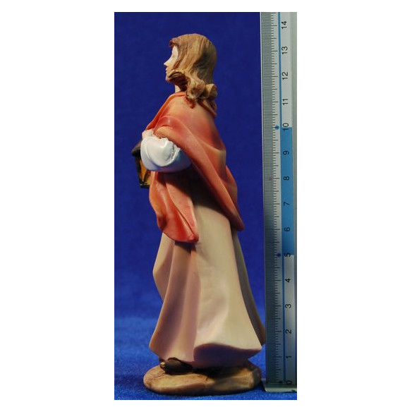 Pastora con torcia 15 cm resina