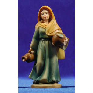 Pastora  con brocche in mani 9 cm resina