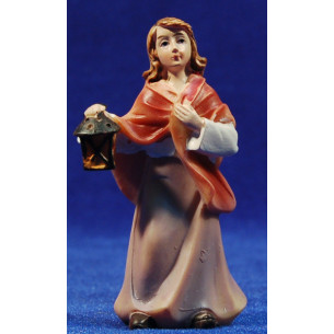 Pastora con torcia 9 cm resina