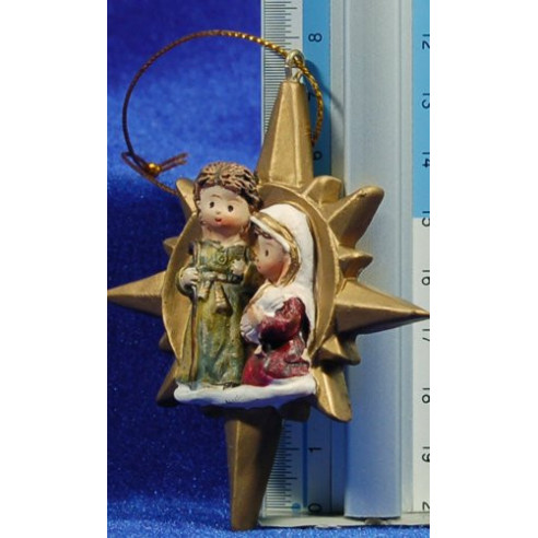 Naixement decoració estrella 8 cm resina