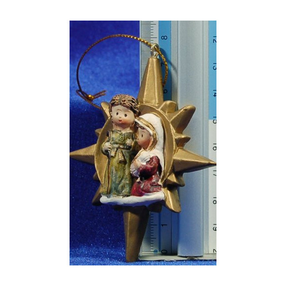 Naixement decoració estrella 8 cm resina
