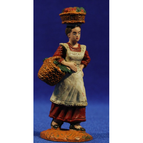 Pastora amb cistells de fruita 10 cm durexina Oliver
