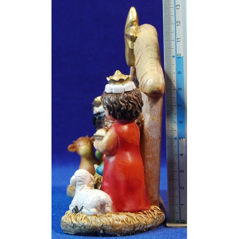 Nacimiento y reyes infantil 7'5 cm resina