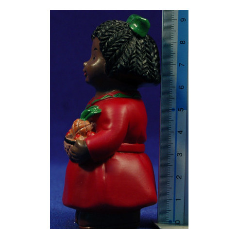 Pastora de color naïf 10 cm marmolina Oliver