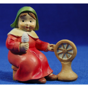 Pastora filadora naïf 10 cm marmolina Oliver