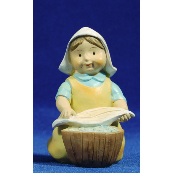 Lavandera naïf 10 cm marmolina Oliver