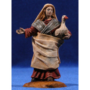 Pastora con oca con stoffe 10 cm durexina Oliver