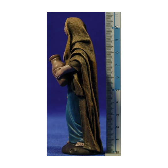 Pastora con jarra 12 cm ropa y barro Figuralia
