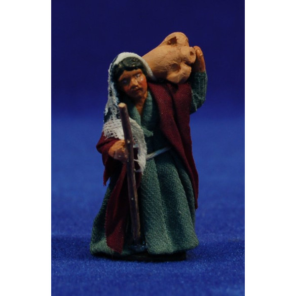 Pastora amb gerra 5 cm roba i fang