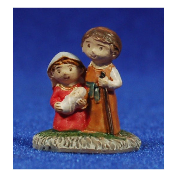 Natività bambini 2 cm resina